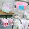 Clothes Hanger for Storage, Foldable Balcony Hanging Socks and Shoes Hanger, Multi Use Towel Hanger