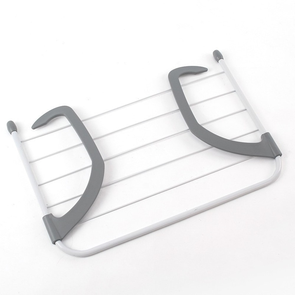 Clothes Hanger for Storage, Foldable Balcony Hanging Socks and Shoes Hanger, Multi Use Towel Hanger
