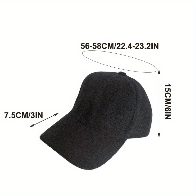 Adjustable Windproof Baseball Cap For Men And Women Warm Rabbit Fur Snapback Cap Autumn Winter Outd 5