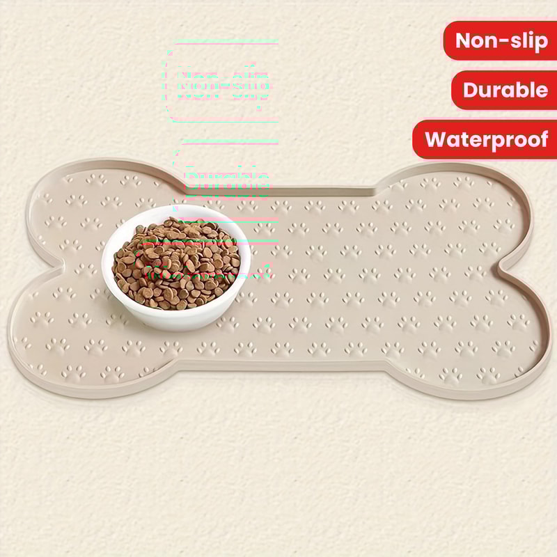Winter Silicone Dog Feeding Mat Waterproof Non-Slip Pet Food Pad