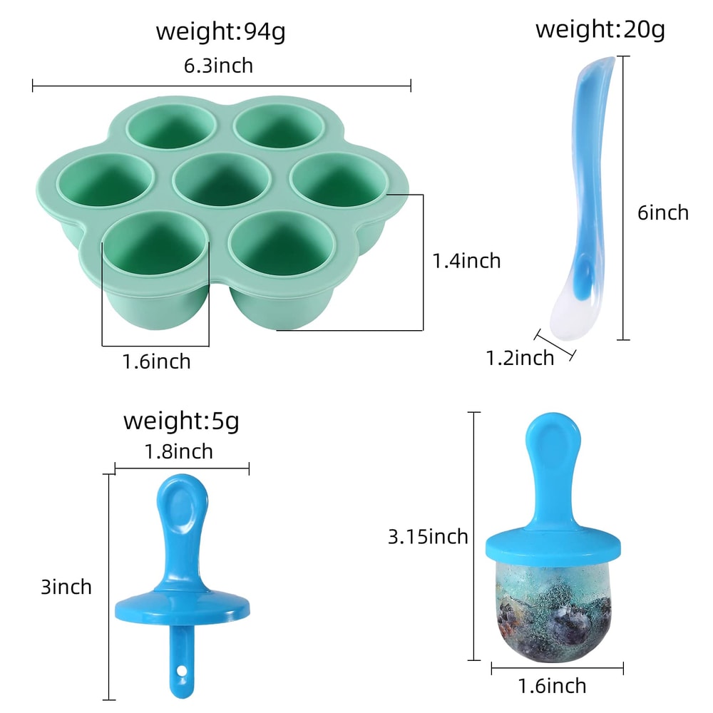 Popsicle Molds Homemade Silicone Popsicle Molds Ice Cream DIY Molds For Kids Food Storage 5