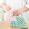 Kitchen Household Scouring Pad Rag, Coral Fleece, Water Absorbing and Oil Resistant