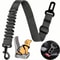 Elastic Nylon Retractable Safety Restraint - Adjustable Dog Seat Belt Harness with Secure Clasps for All Dog Sizes