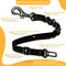 Elastic Nylon Retractable Safety Restraint - Adjustable Dog Seat Belt Harness with Secure Clasps for All Dog Sizes