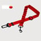 Elastic Nylon Retractable Safety Restraint - Adjustable Dog Seat Belt Harness with Secure Clasps for All Dog Sizes