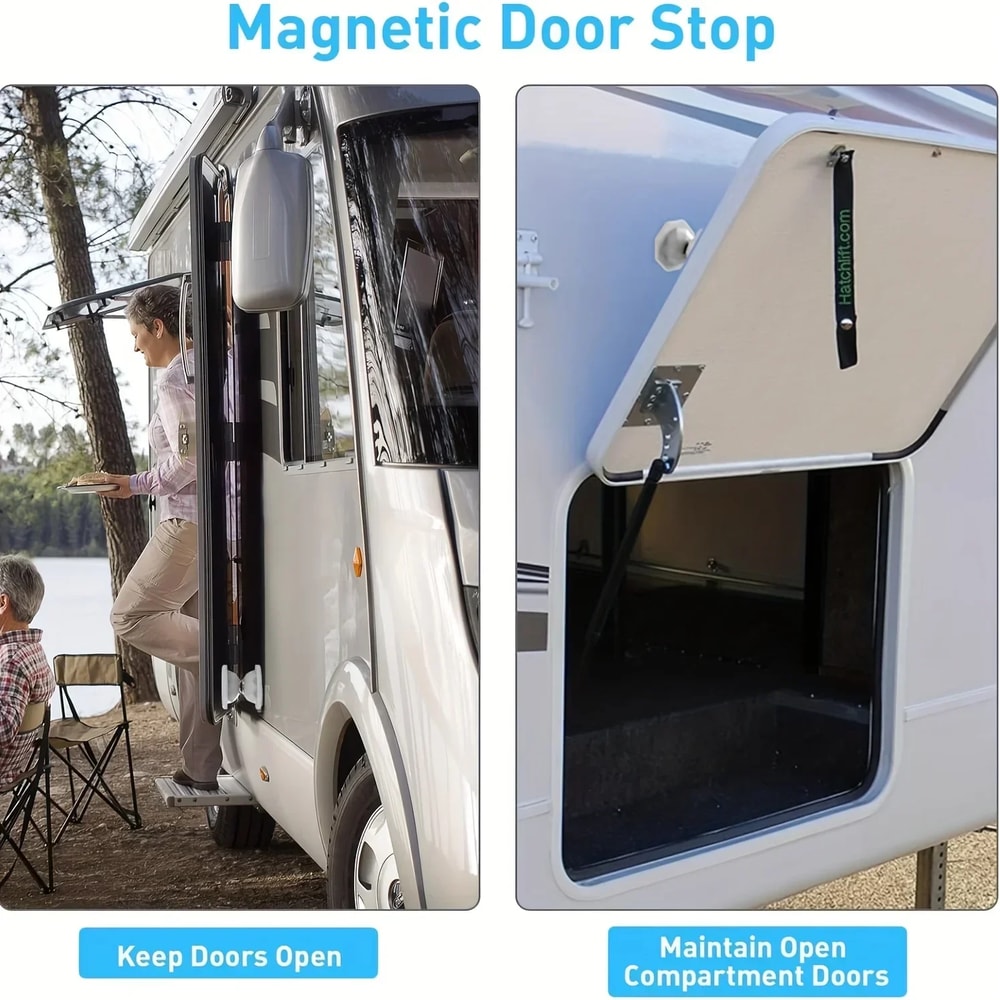 RV Door Stop Retaining Catch Magnetic Kitchen Door Latch For Camper 2