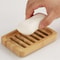 Natural Bamboo Dishes Bath Soap Holder, Wooden Prevent Mildew Tray, Drain Soap Box, Bathroom Washroom Container