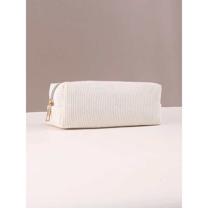 Large Capacity Pencil Case, School Supplies Stationery Bag, Solid Color Pencil Case for School