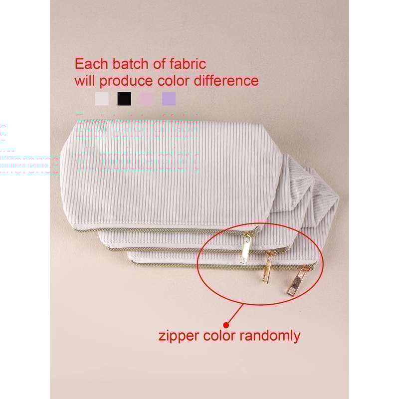 Large Capacity Pencil Case, School Supplies Stationery Bag, Solid Color Pencil Case for School