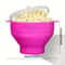 Large Capacity Microwave Popcorn Maker Foldable Silicone Bowl BPAFree Dishwasher Safe 1