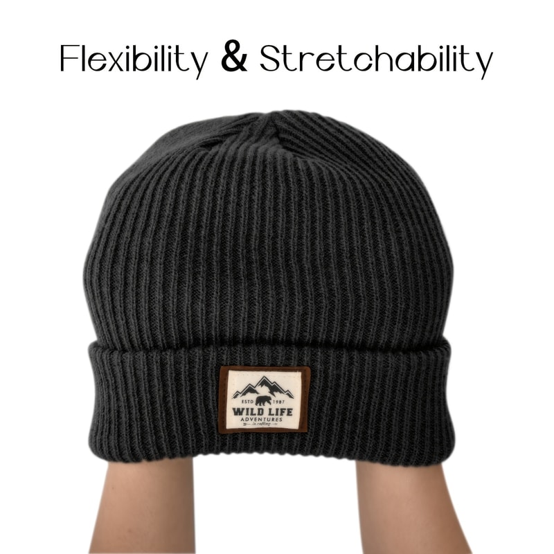 Windproof Winter Autumn Knitted Beanie Hat Soft Elastic Cycling Skull Cap Warm Hiking Camping Headc 2