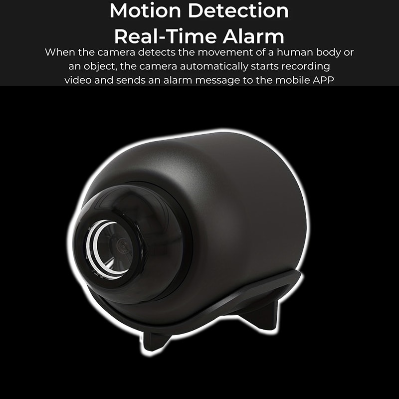 Lightweight Portable Surveillance Camera, Motion Detection, Premium WiFi, Night Vision