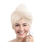 Absorbent Hair Towel Wrap Solid Color Textured Dry Hair Cap For Women 10