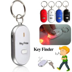 mini anti-lost key finder, flashing beeping remote locator for kids, bag, wallet whistle