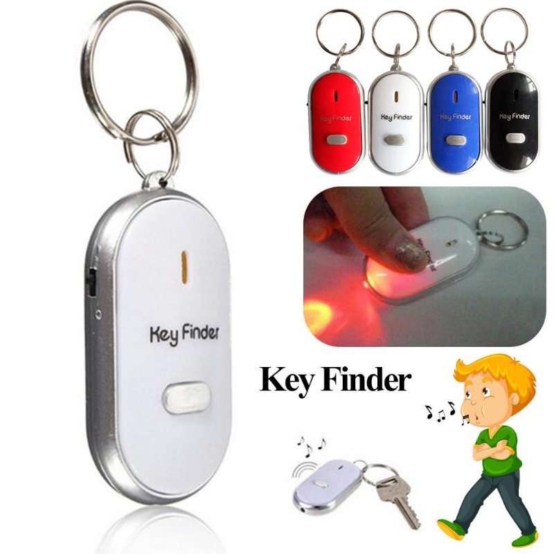 Mini Anti-lost Key Finder, Flashing Beeping Remote Locator for Kids, Bag, Wallet Whistle