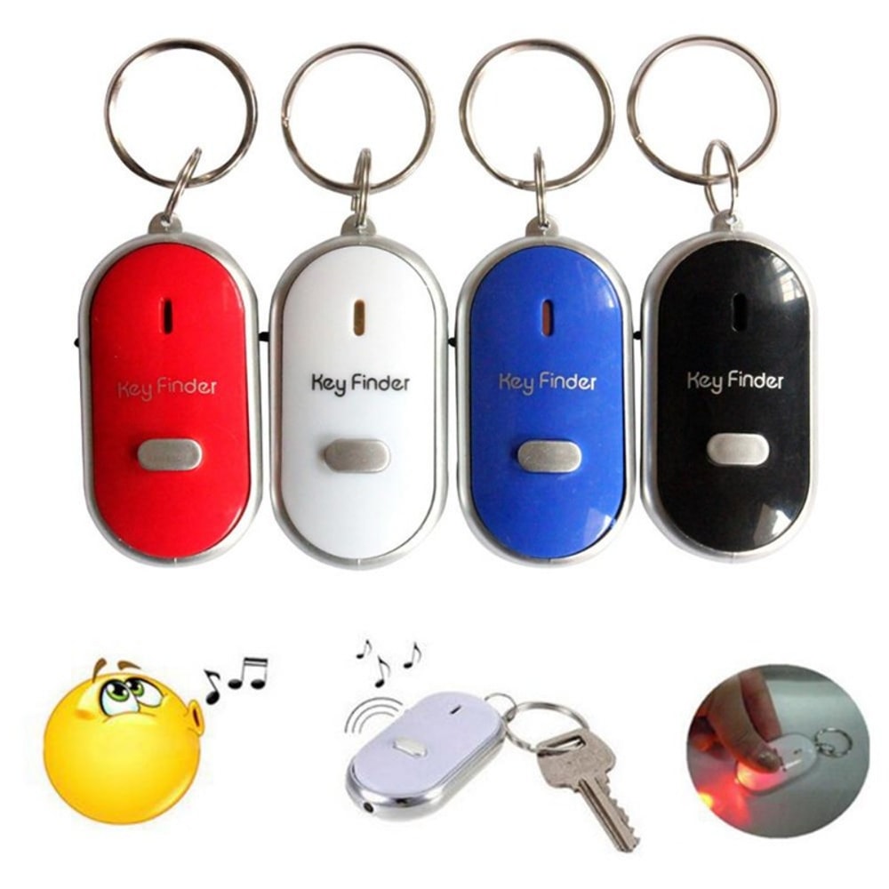 Mini Anti-lost Key Finder, Flashing Beeping Remote Locator for Kids, Bag, Wallet Whistle