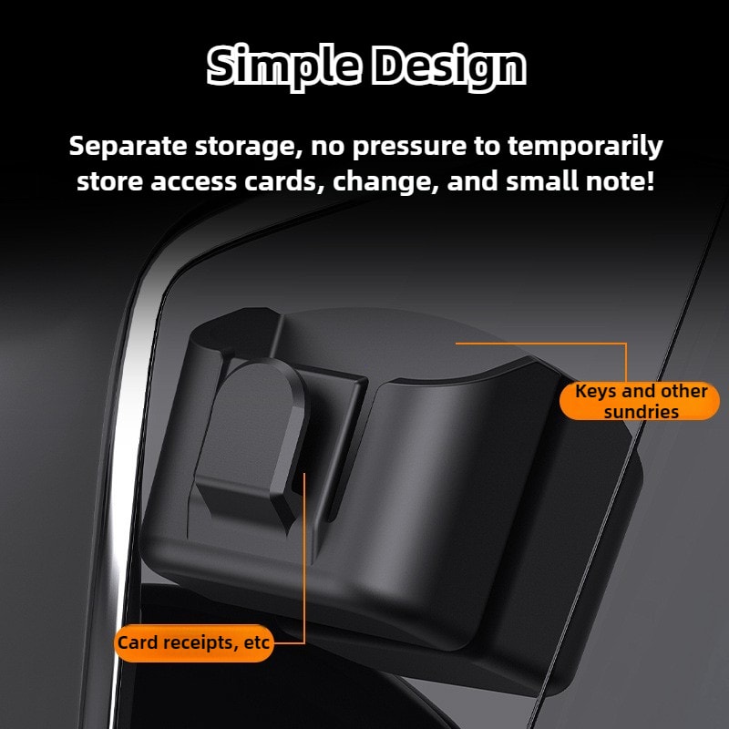 Storage Box Organizer, Car Key Holder Clip, Anti-Slip Dashboard Mount