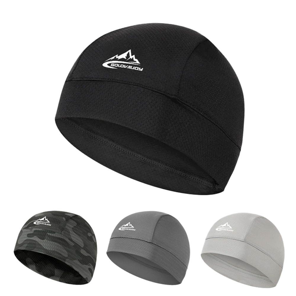 Quick Dry Cycling Cap, Anti-UV Sports Hat, Cooling Skull Cap Helmet Liner Sweat Cap for Outdoor Bike MTB Running for Men