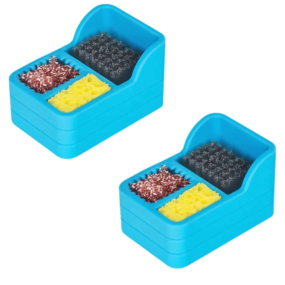 Copper Wire Sponge Steel Brush Soldering Iron Cleaning Box Tin Slag Remove Tool For Welding Head 1