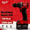 Brushless Milwaukee Electric Drill Cordless Impact Drill Milwaukee Battery Pin Power Tool For Decor 1