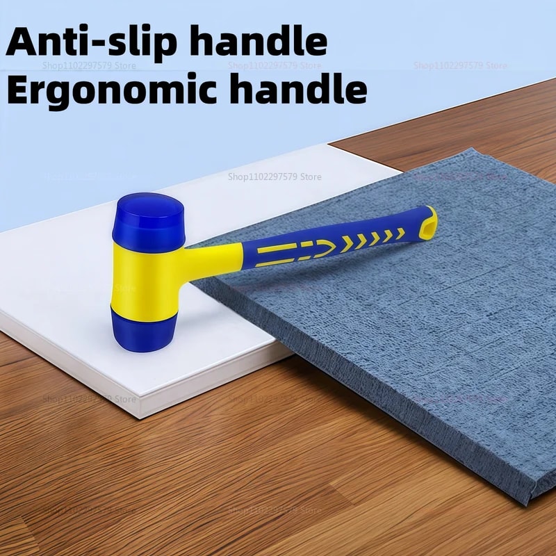 Insulated AllPurpose Double Headed Hammer Rubber Handle Heavy Duty Tool 4