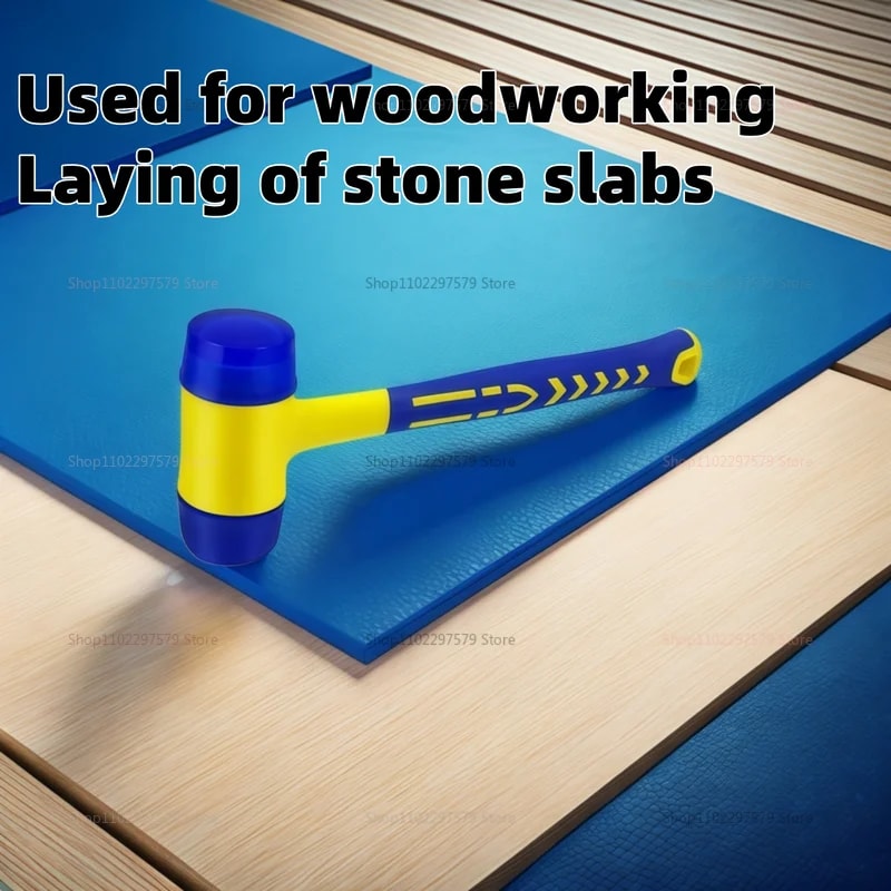 Insulated AllPurpose Double Headed Hammer Rubber Handle Heavy Duty Tool 5