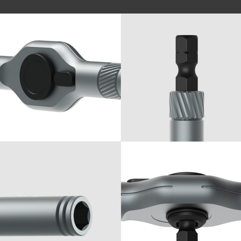 Precision Magnetic Bits Ratchet Screwdriver Set with Detachable Handle, Multi-Purpose Mini Screwdriver Kit for DIY Tasks