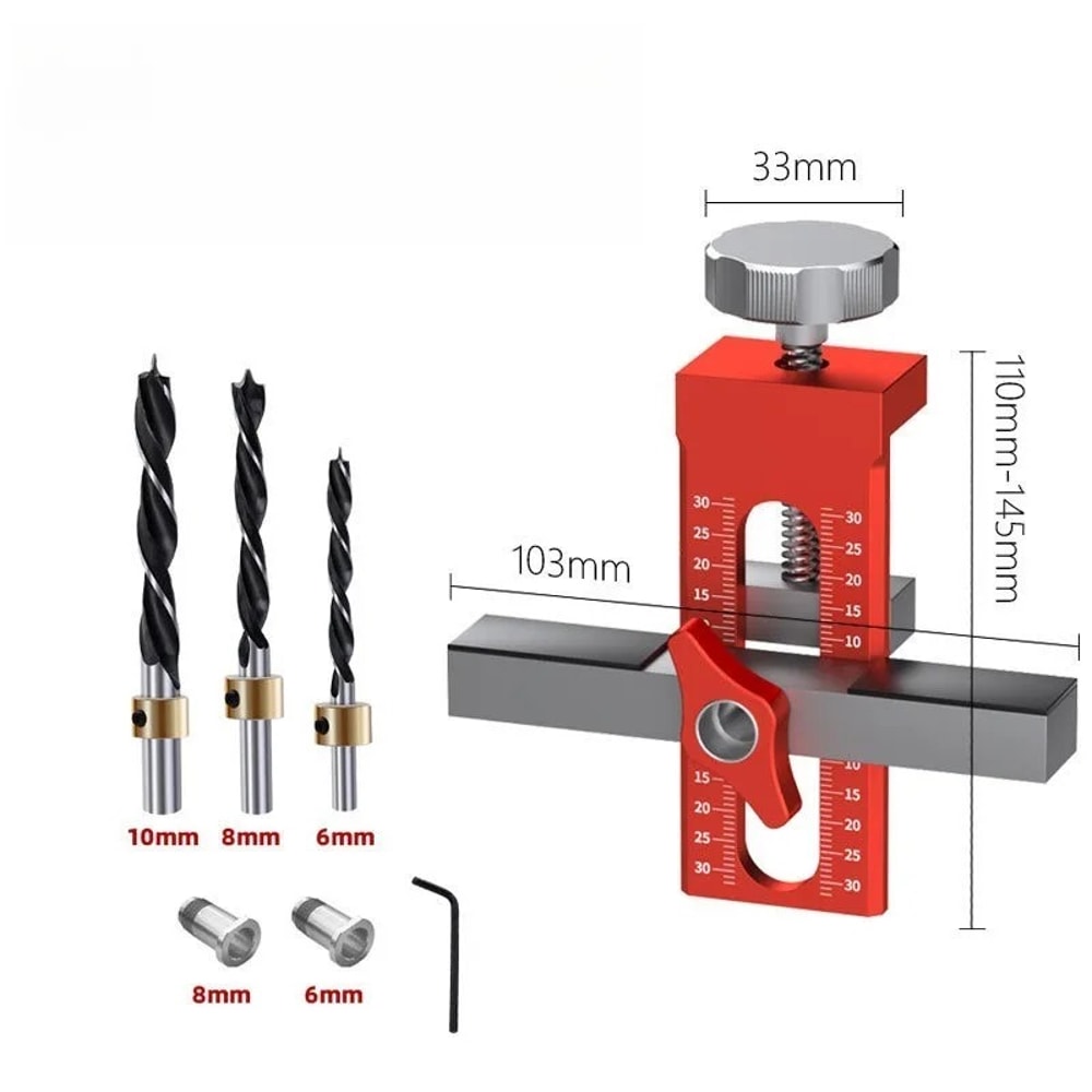 Wardrobe Cabinet Door Panel Installation Jig Rebounder Punched Mounting Cabinet Door Positioner 6