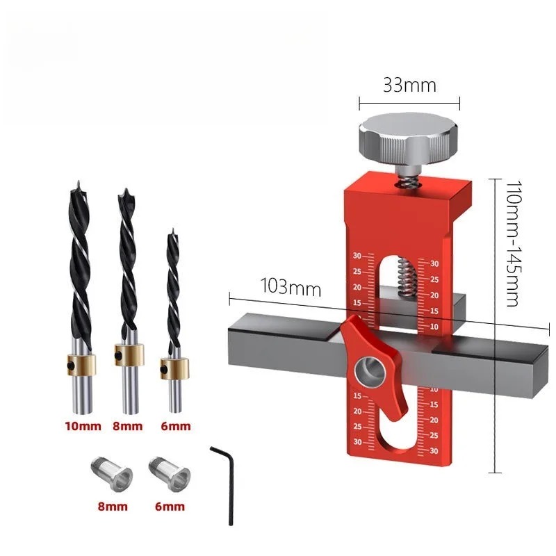 Wardrobe Cabinet Door Panel Installation Jig Rebounder Punched Mounting Cabinet Door Positioner 6