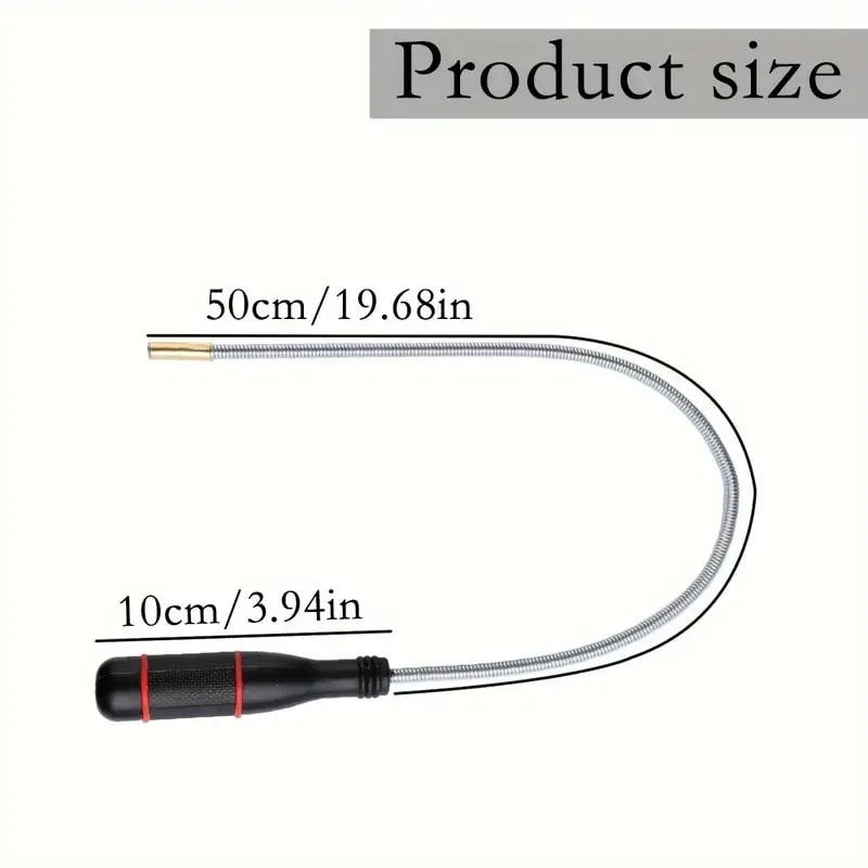 Flexible Magnetic Bar Pickup Tool Bendable Snake, Ideal for Locating Falling Objects and Sink Drains