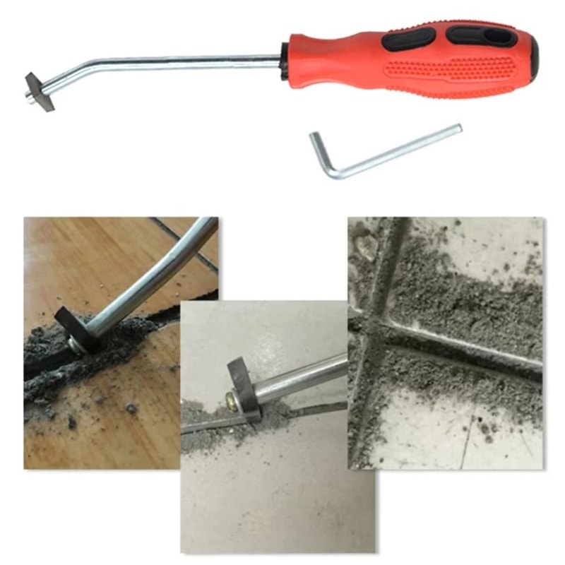 Steel Tile Gap Cleaner Drill, Ceramic Tile Grout Remover, Slotting Tool for Floor and Wall Seam