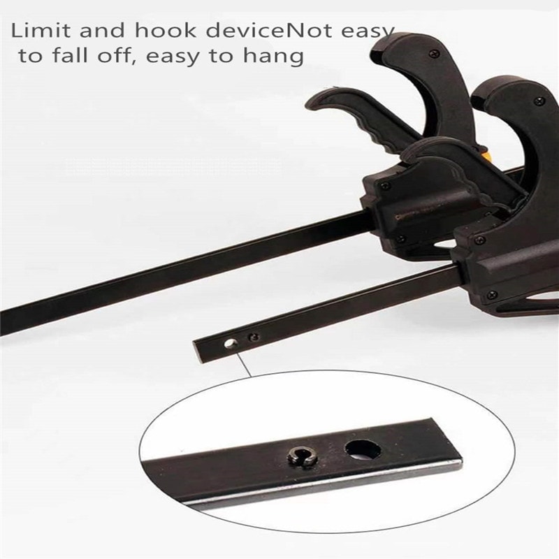 DIY Carpentry Hand Tool HeavyDuty Woodworking Mini FClamp Quick Ratchet Bar Clamp 1
