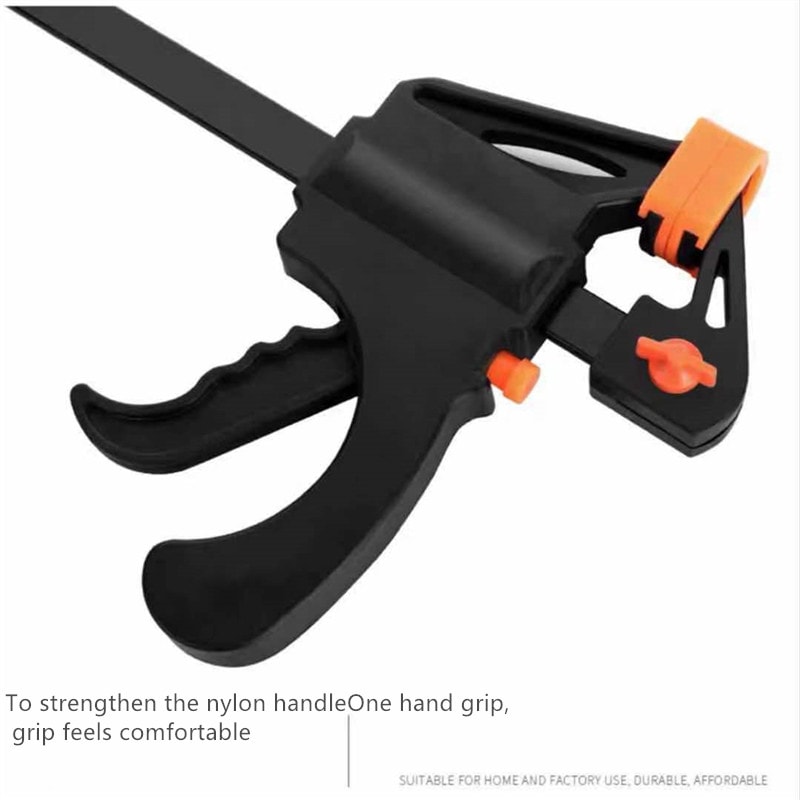 DIY Carpentry Hand Tool HeavyDuty Woodworking Mini FClamp Quick Ratchet Bar Clamp 5