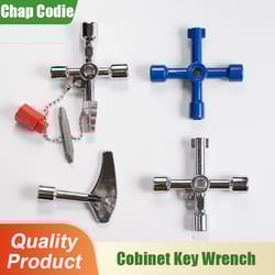 multi-purpose screwdriver tool set portable for electric cabinet elevator, watermeter valve inner triangle wrench, hex