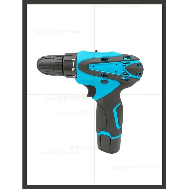 Electric Cordless Impact Drill Set Wireless Power Tool With Torque For Automotive Craftsman DIY Hom 6