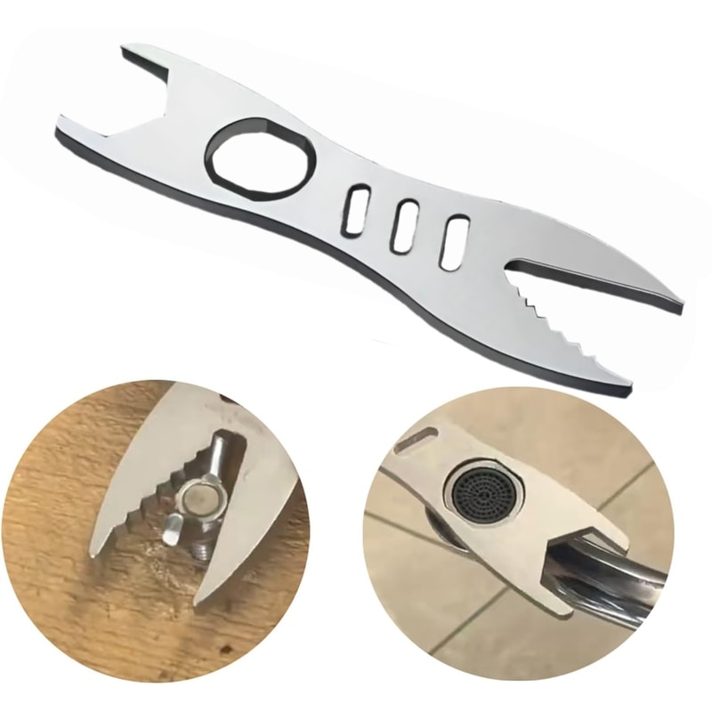 Multi-purpose DIY Hand Tool, Double End Open Wrench, Torque Wrench for All Screw Sizes