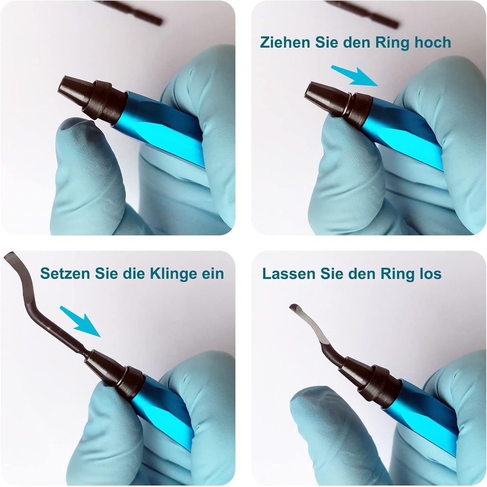 Burr Removal Tool with High Speed Steel Blades for Metal, Plastic, PVC, Copper, and Resin