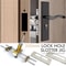 Lock Mortiser Kit, Wooden Door Lock Hole Locator, Installation Drilling Jig for Key Holes