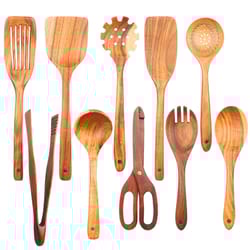 cooking utensils wooden set, wooden spoons, soup tools, kitchen gift