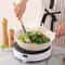 Non-Stick Silicone Kitchen Utensil Set with Wooden Handles, Ladle, Whisk, Spatula & Storage Rack for Cooking and Baking
