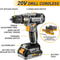 Men Cordless Drill Kit with Battery, Essential Manual Repair Tools, Basic Toolbox for Home Use