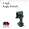 Electric CUT OFF Tool, Mini Angle Grinder Cordless, Circular Saw Power Tool for Makita Battery