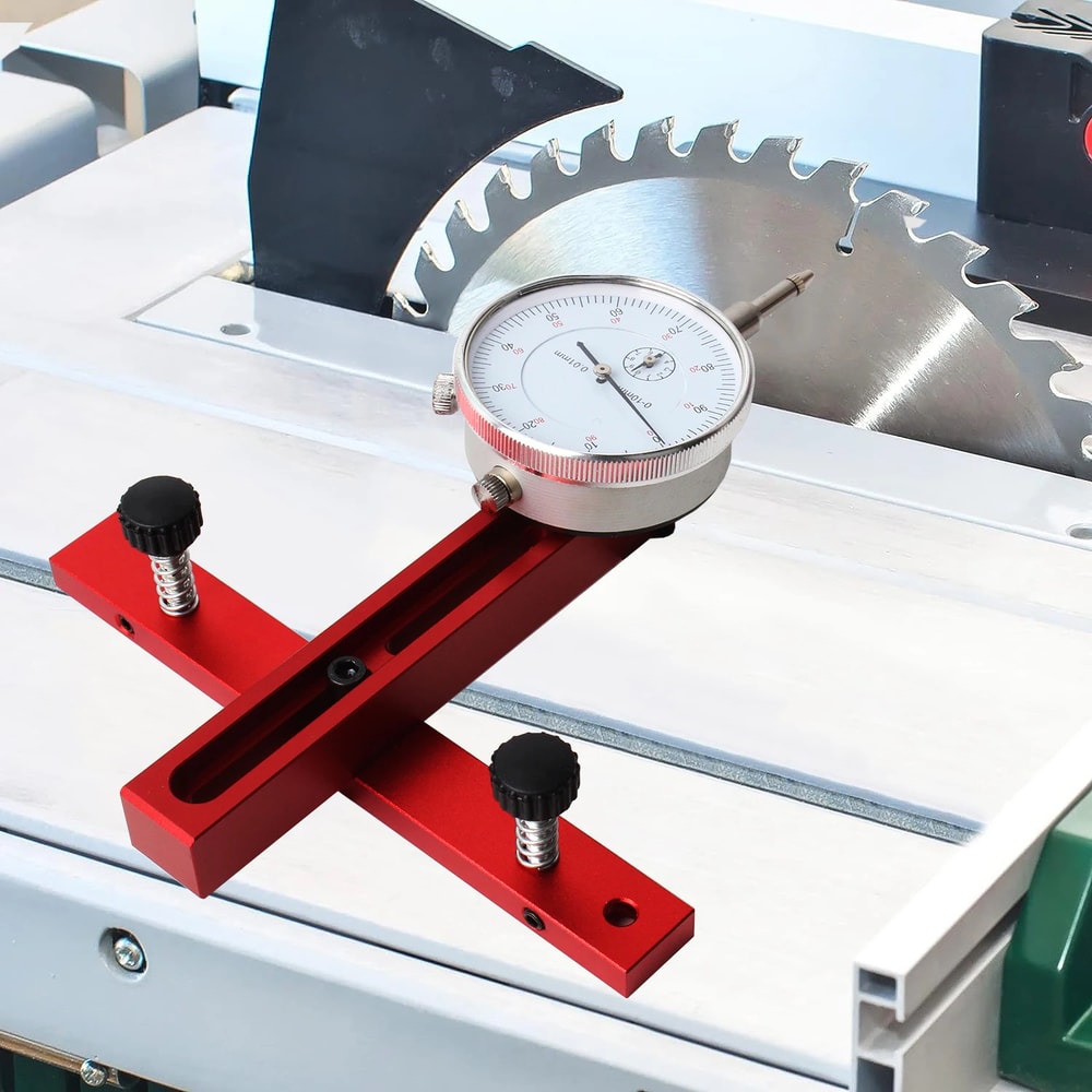 Woodworking Tool Saw Dial Gauge Corrector, Aluminum Alloy for Blade Parallelism Correction