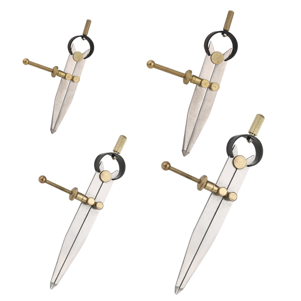 Multiple Types Adjustable Leather Spacing Gauge, Leathercraft Making Tool, Metal Edge Line Compasses Tool