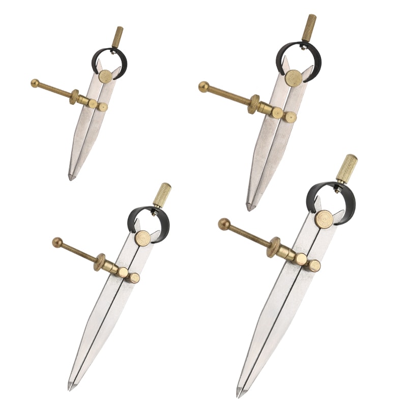 Multiple Types Adjustable Leather Spacing Gauge, Leathercraft Making Tool, Metal Edge Line Compasses Tool