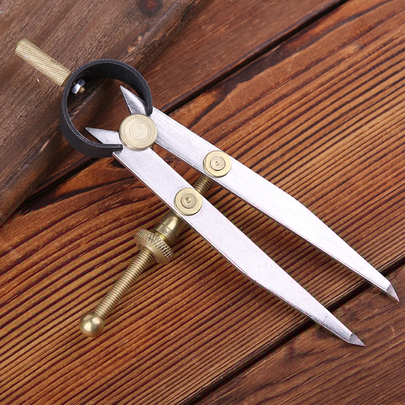 Multiple Types Adjustable Leather Spacing Gauge, Leathercraft Making Tool, Metal Edge Line Compasses Tool