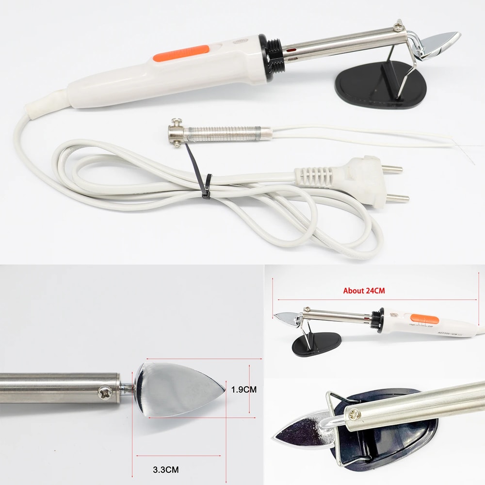 Adjustable Mini Iron Small Electric Soldering Iron Quick Heating For Wrinkle Removal On Leather And 6