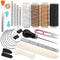 DIY Crafts Bookbinding Tools Kit with Paper Awl, Curved Needles, Wax Thread & Ruler