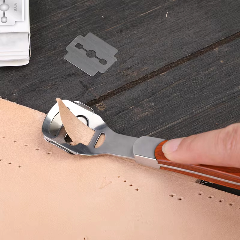 Leather Skiving Tool, Fenrry Edge Skiver Beveler, Professional Trimming Knife for Leatherwork, DIY Leather Cutter