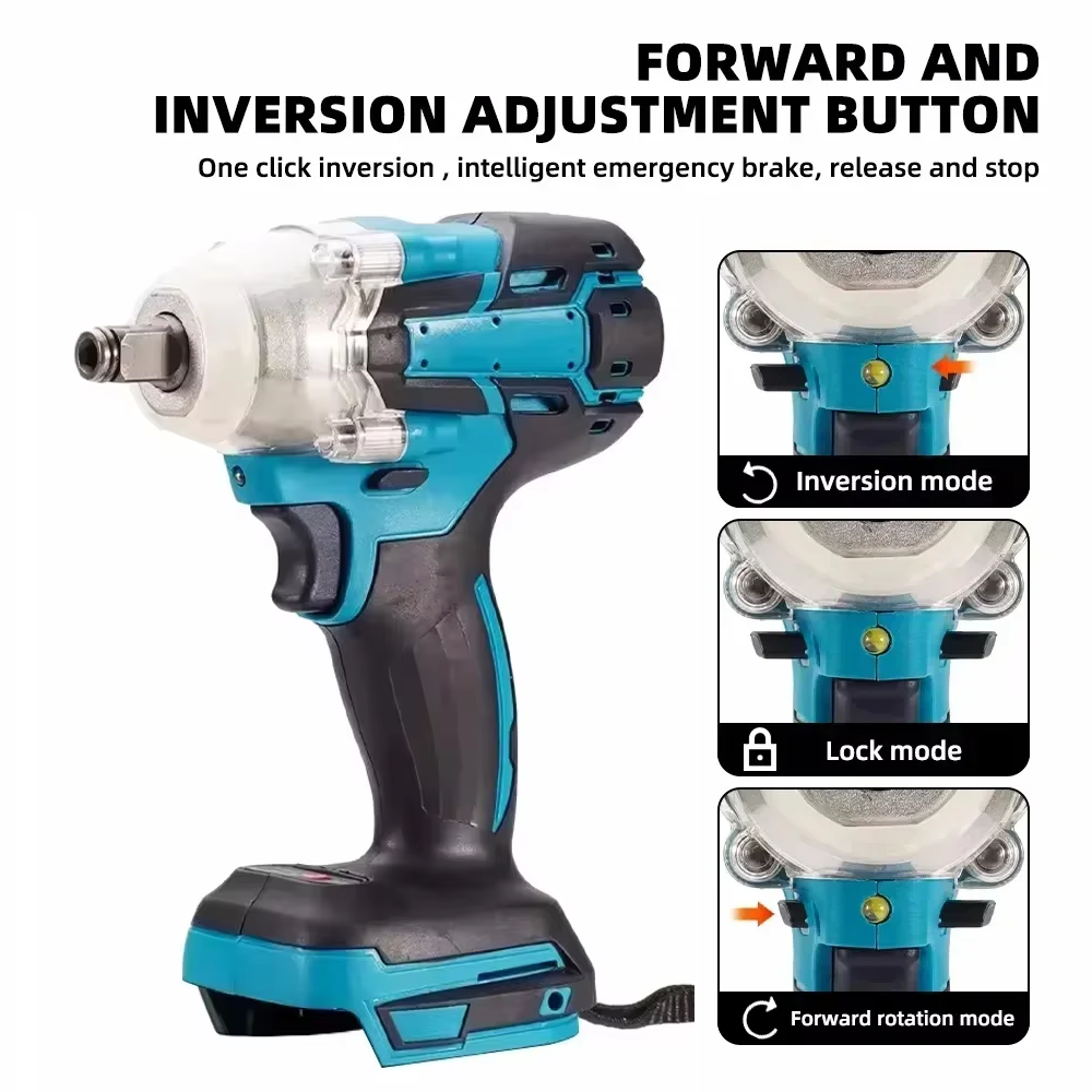 Cordless Electric Impact Wrench, Brushless Electric Hand Drill, European Standard Electric Tool for Home Use